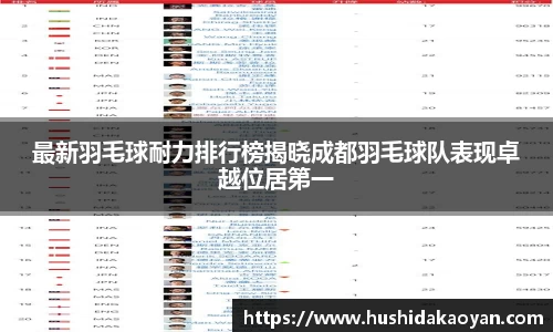 最新羽毛球耐力排行榜揭晓成都羽毛球队表现卓越位居第一